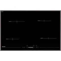 Sharp Table De Cuisson à Induction 78cm 4 Feux 7400w Noir - Kh7i9cs00 - SHA...