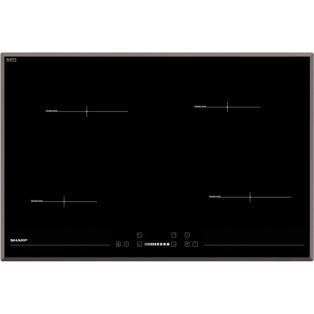 Sharp Table De Cuisson Ă Induction 78cm 4 Feux 7400w Noir - Kh7i9cs00 - SHA...