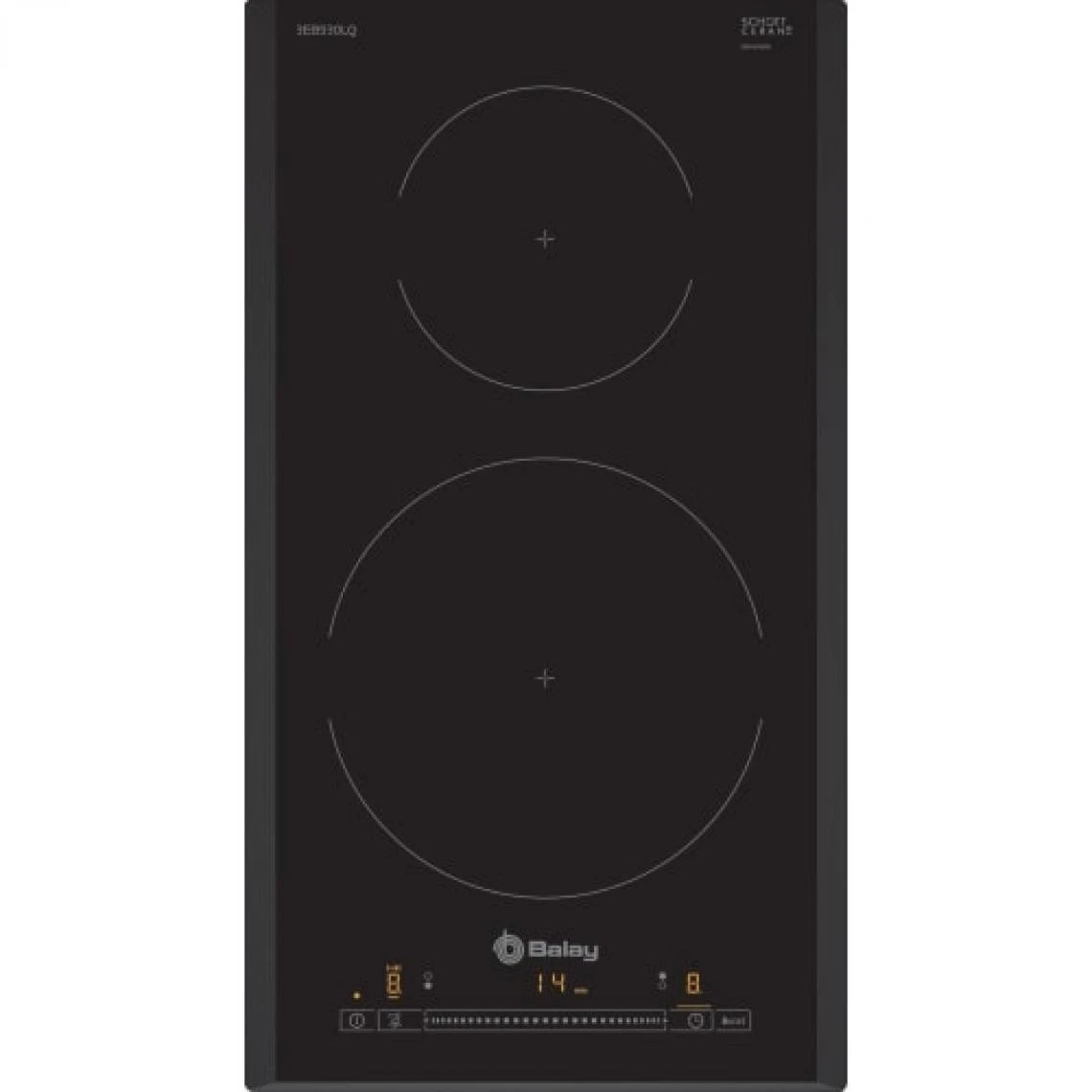 Balay 3EB930LQ Plaque Induction 2200 W 240 V Câble Électrique Booster Noir