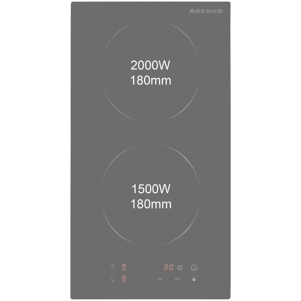 AREBOS Double Plaque De Cuisson à Induction Contrôle Tactile Cuisini... – Image 5