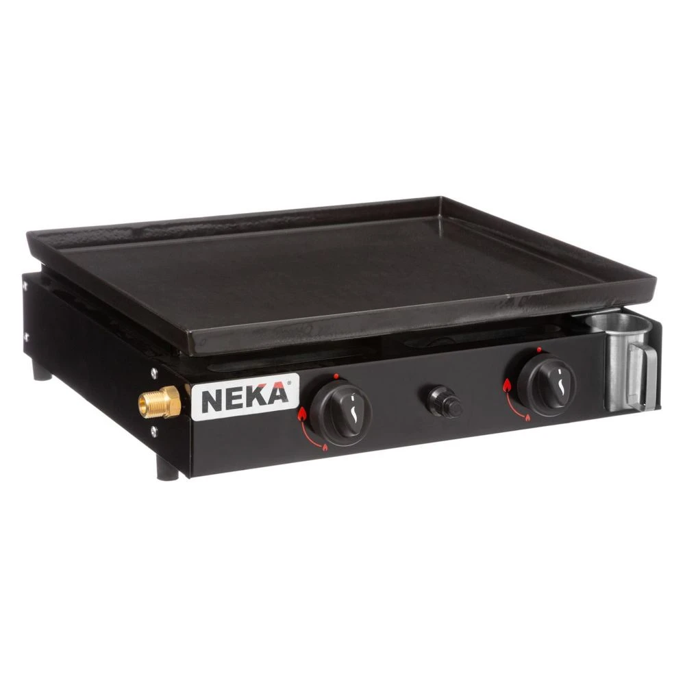 Neka Plancha à Gaz à Poser En Métal Campio - 2 Feux