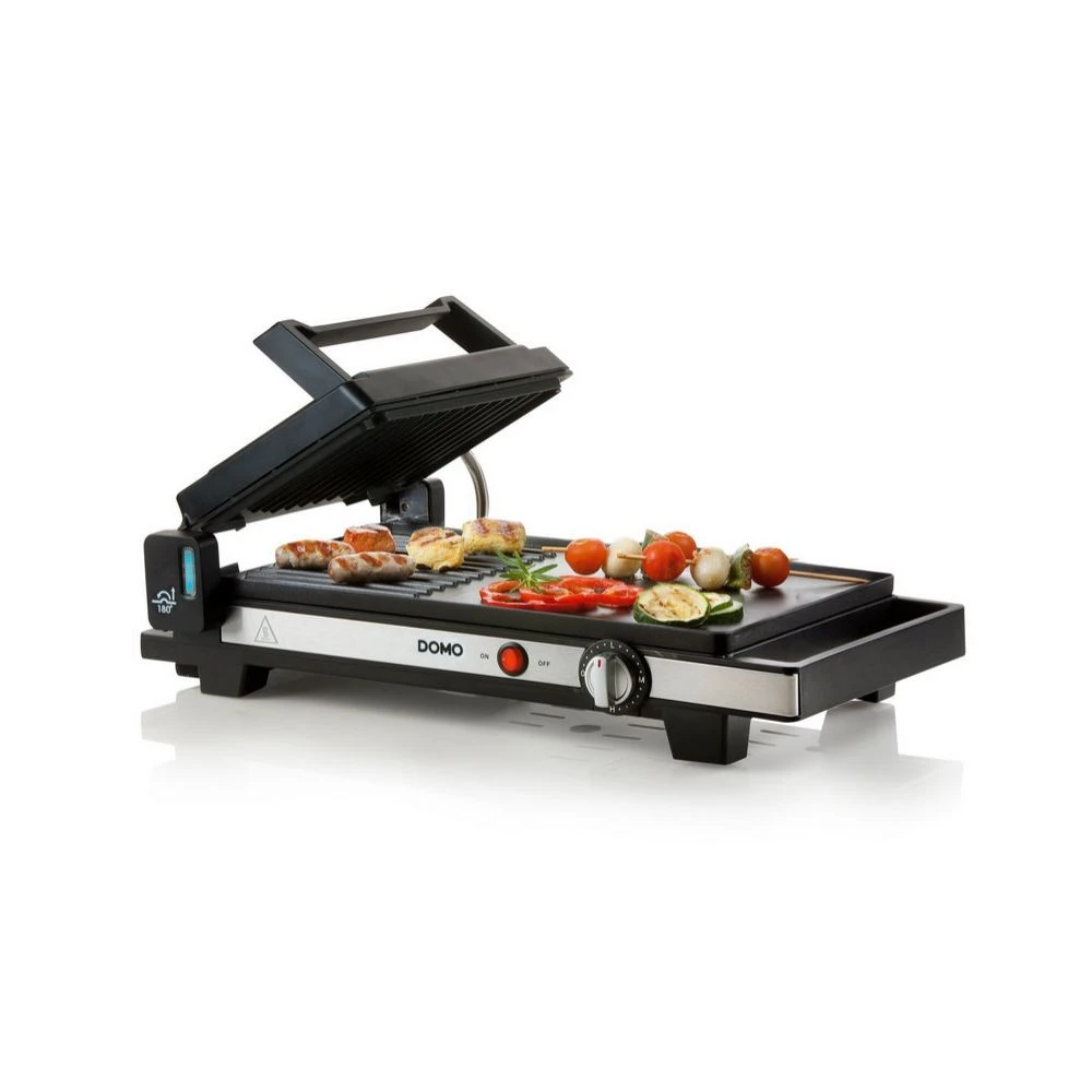DOMO DO9238G Plancha-Gril 3 En 1 ? 2200W - Noir – Image 2