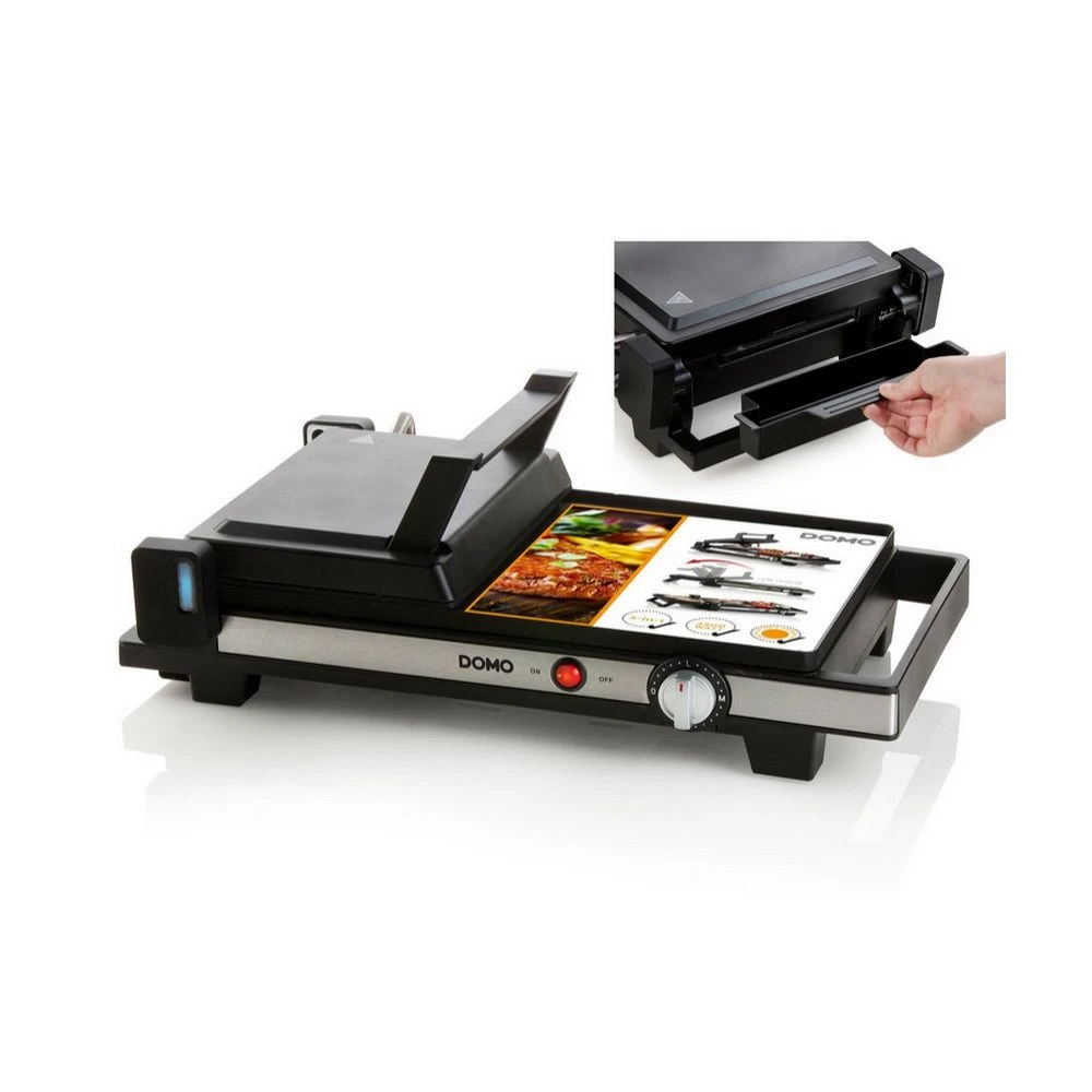 DOMO DO9238G Plancha-Gril 3 En 1 ? 2200W - Noir – Image 4