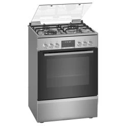Cuisinière Gaz 63l 4 Feux Inox - Hxs79rj50 - BOSCH