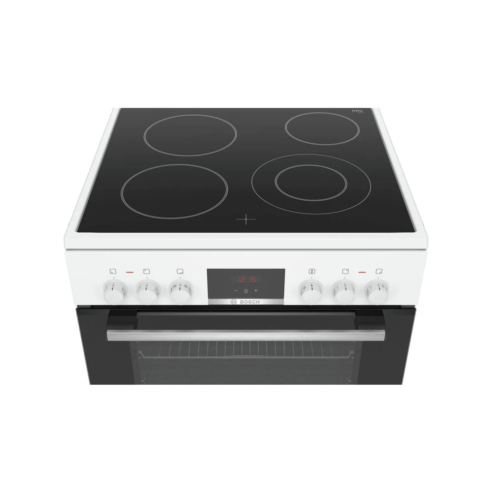 Cuisinière Vitrocéramique 66l 4 Feux Blanc - Hkr39i120 - BOSCH – Image 4