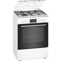 Cuisinière Mixte A 66l 4 Feux Blanc - Hxr39ih20 - BOSCH
