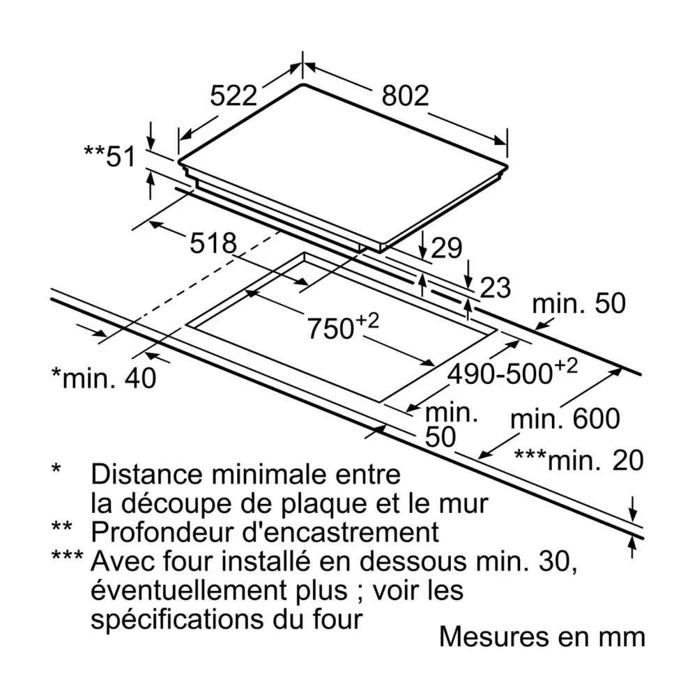 NEFF Table De Cuisson à Induction 80cm 4 Foyers 7400w Noir - T48fd13x2 - N... – Image 5