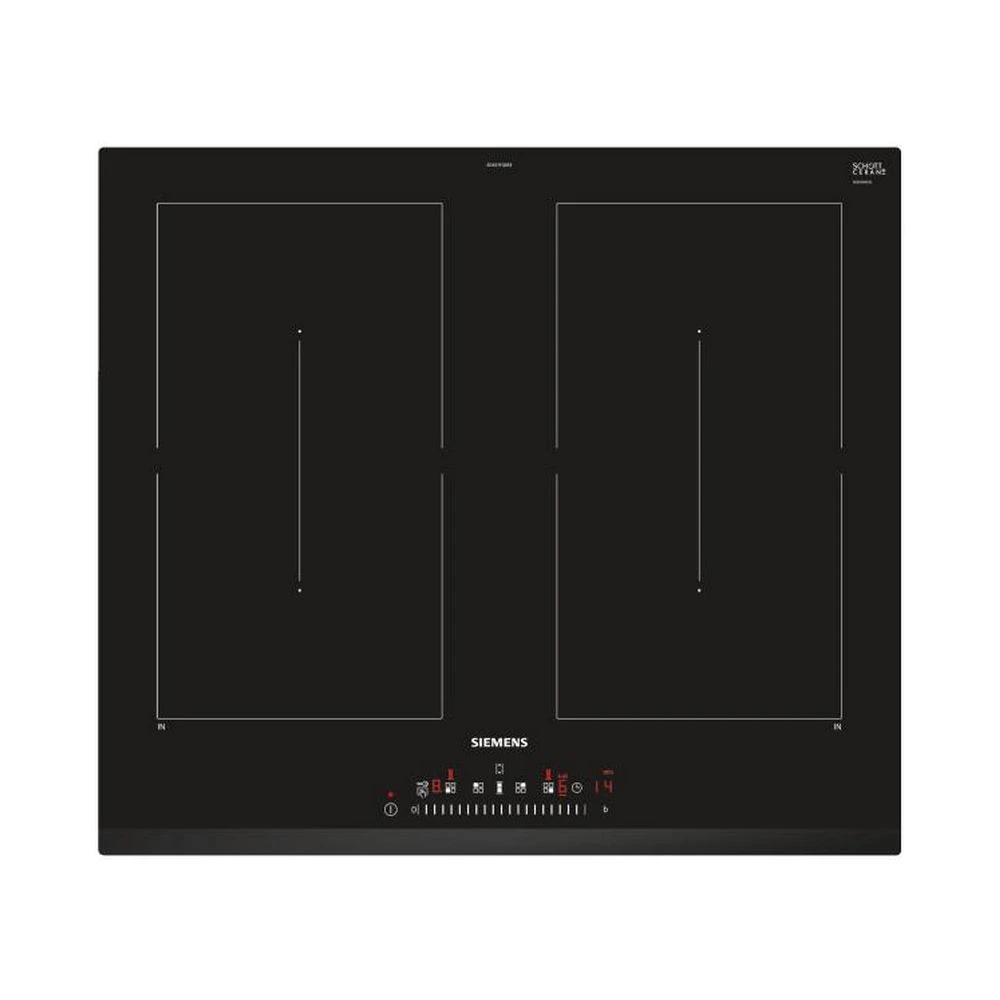 Siemens Table De Cuisson Induction 60cm 4 Feux 7400w Noir - Ed631fqb5e - SIEME...