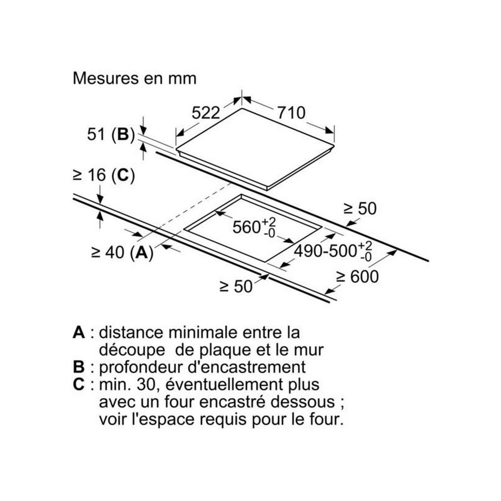 Siemens Table De Cuisson Induction 70cm 4 Feux 6900w Noir - Ed731fsb5f - SIEME... – Image 2
