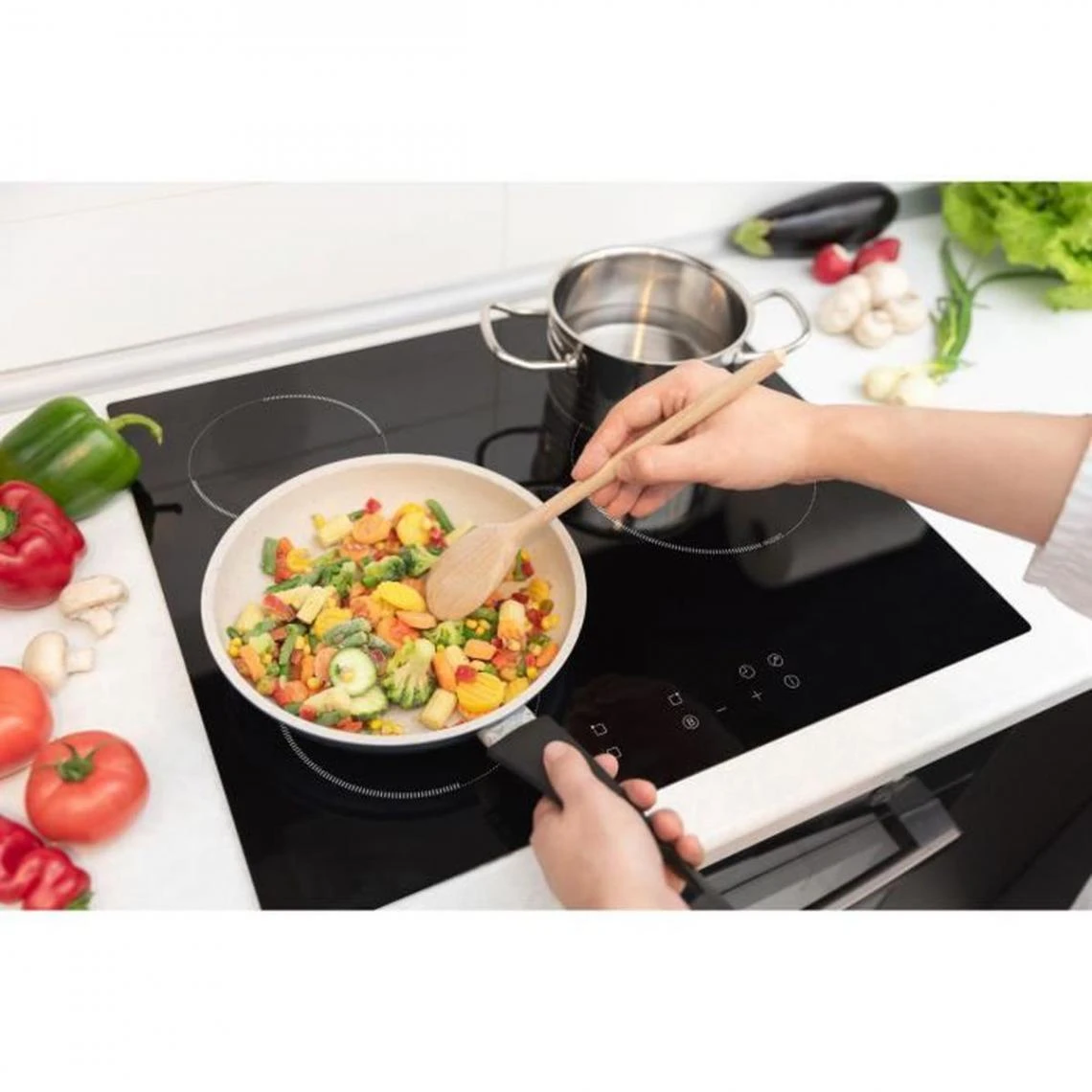 AMSTA - AMPI3Z5000 - Plaque De Cuisson Induction - 3 Foyers - 60 Cm - ... – Image 4