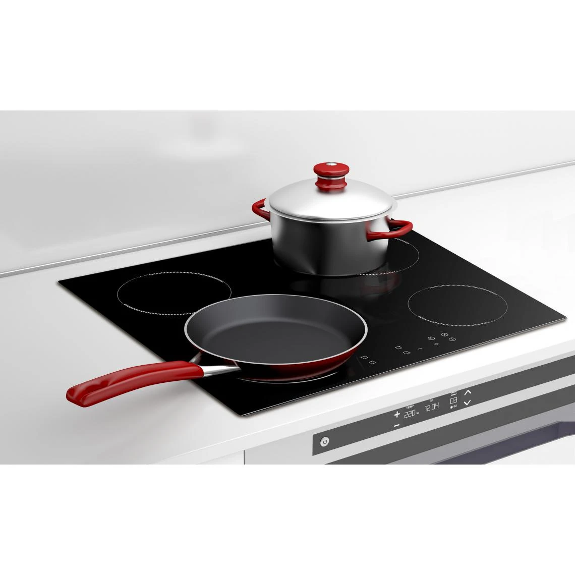 AMSTA - AMPI4Z6400 - Plaque De Cuisson Induction - 60 Cm - 4 Zones - S... – Image 3