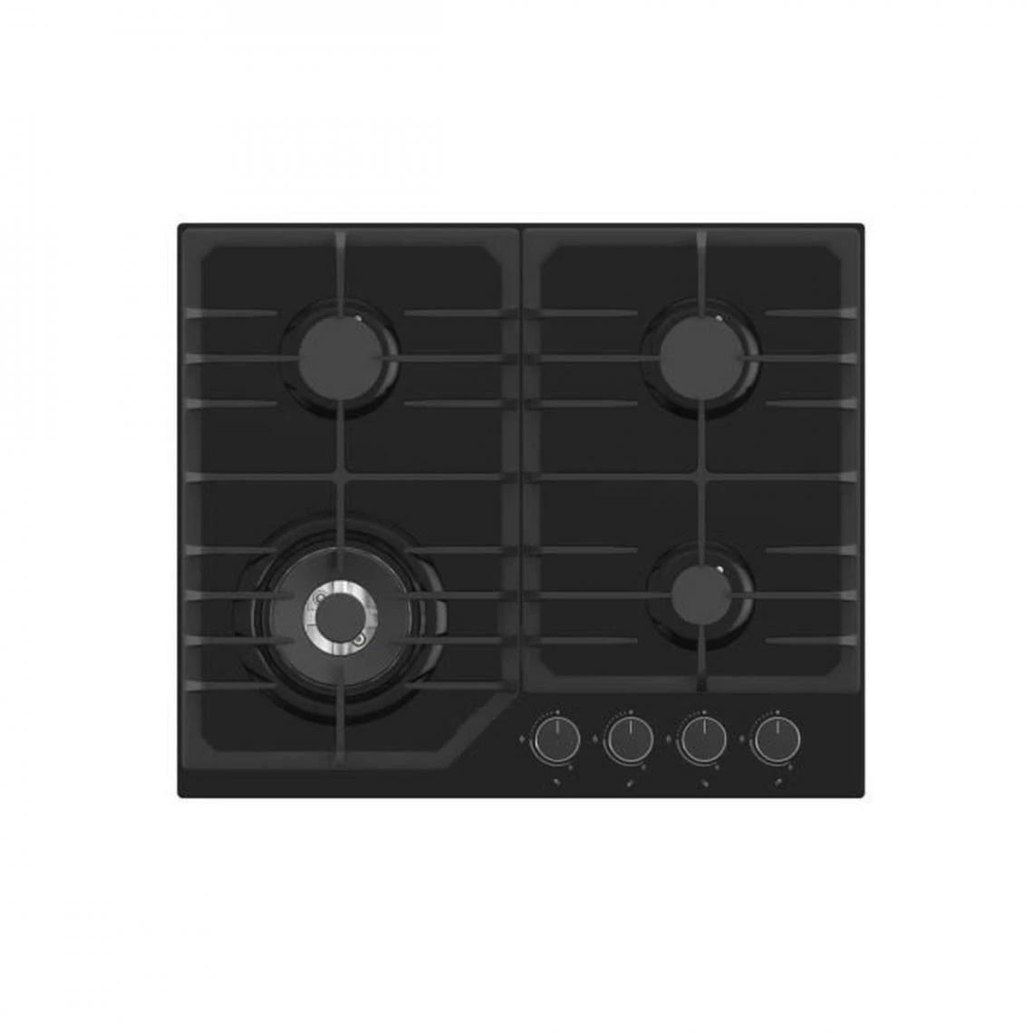 Amsta AMTG4FWB - Table De Cuisson - Gaz - 8800 Watts - 4 Foyers - Noir – Image 4