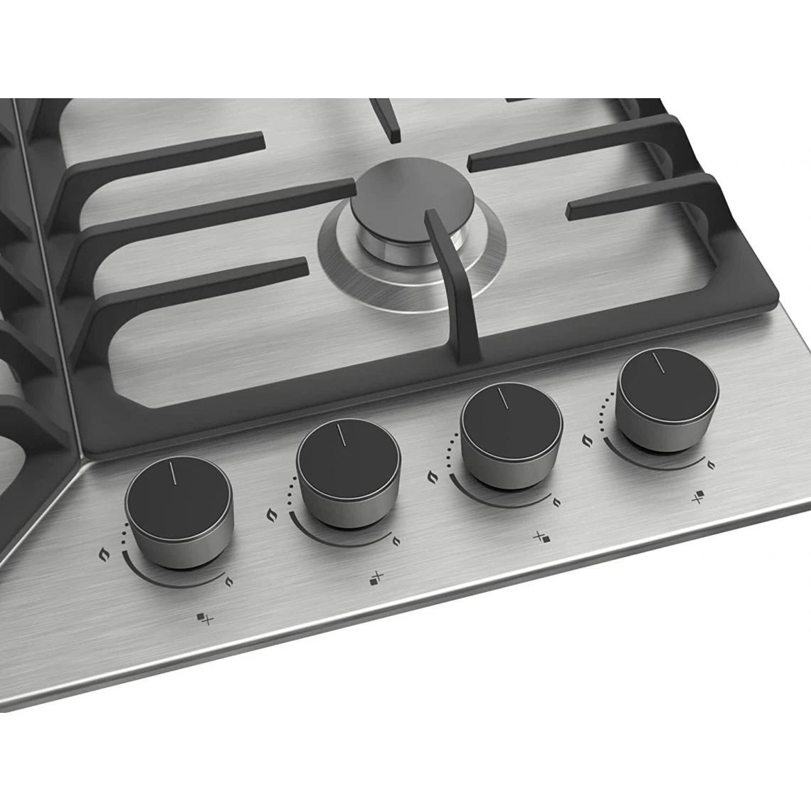 Amsta AMTG4FWX - Table De Cuisson Gaz - 60 Cm - 4 Foyers - 8800 Watts - Inox – Image 3