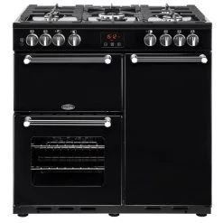 Belling Piano De Cuisson Gaz 90cm PKENS90DFBLK - 5 Foyers - 7.3 Kw - Classe A