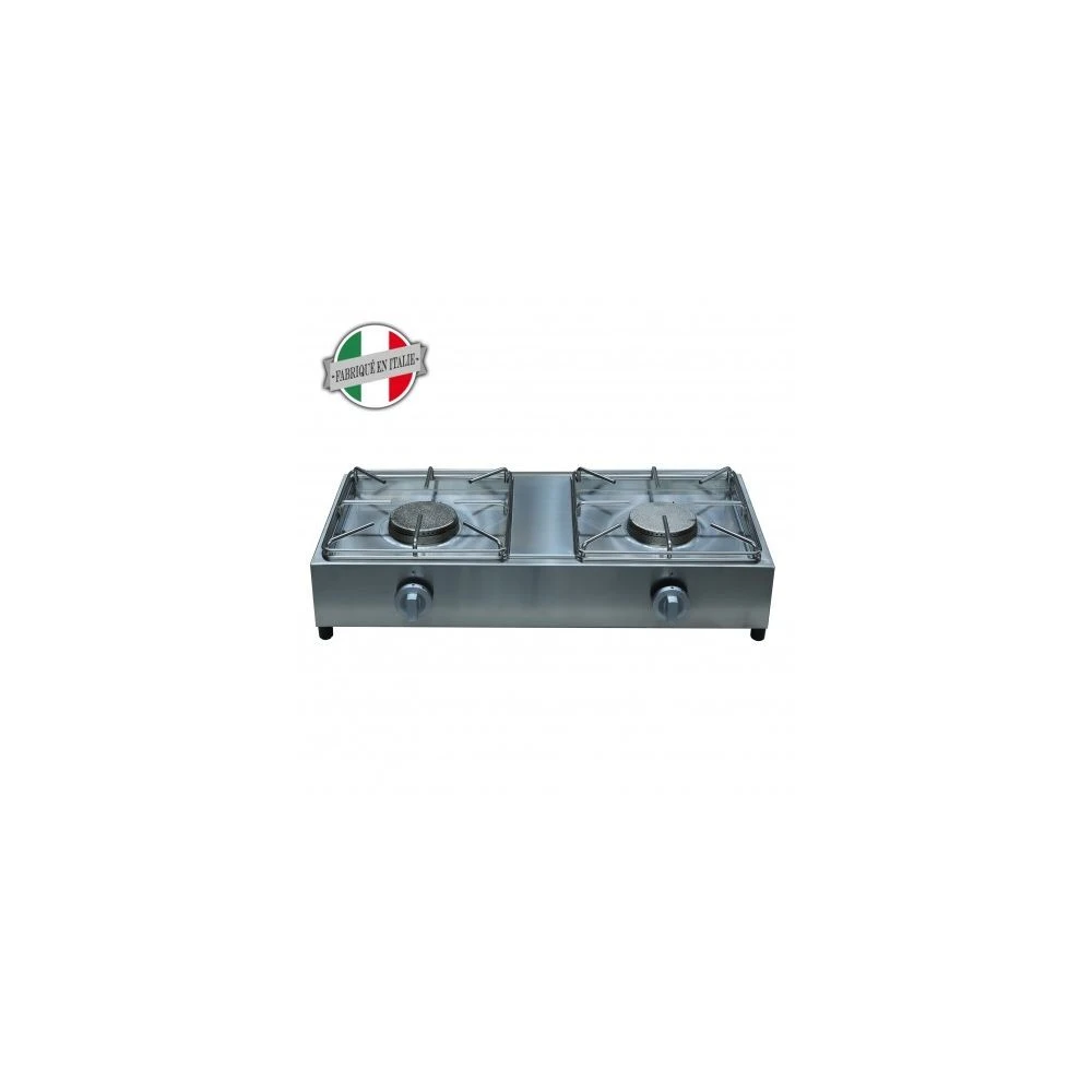 RECHAUD GAZ 2 FEUX 12KW PRO MEZIERES