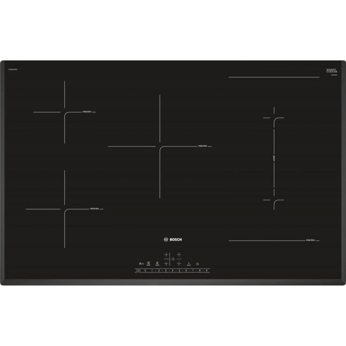 Bosch Serie 6 PVW851FB5E Noir Intégré (placement) Plaque Avec Zone ?... – Image 2