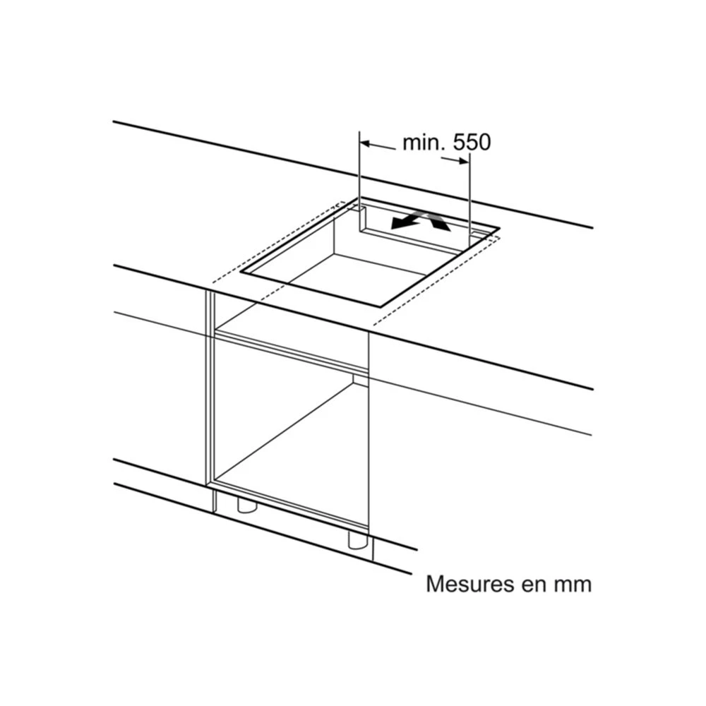 Bosch Table De Cuisson à Induction 60cm 3 Feux 7400w Flexinduction Noir - P... – Image 4