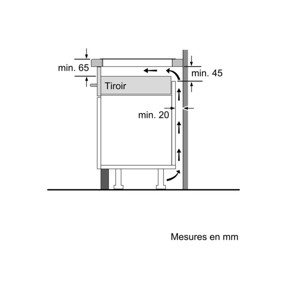Bosch Table De Cuisson à Induction 60cm 3 Feux 7400w Noir - Pij631fb1e - BO... – Image 5