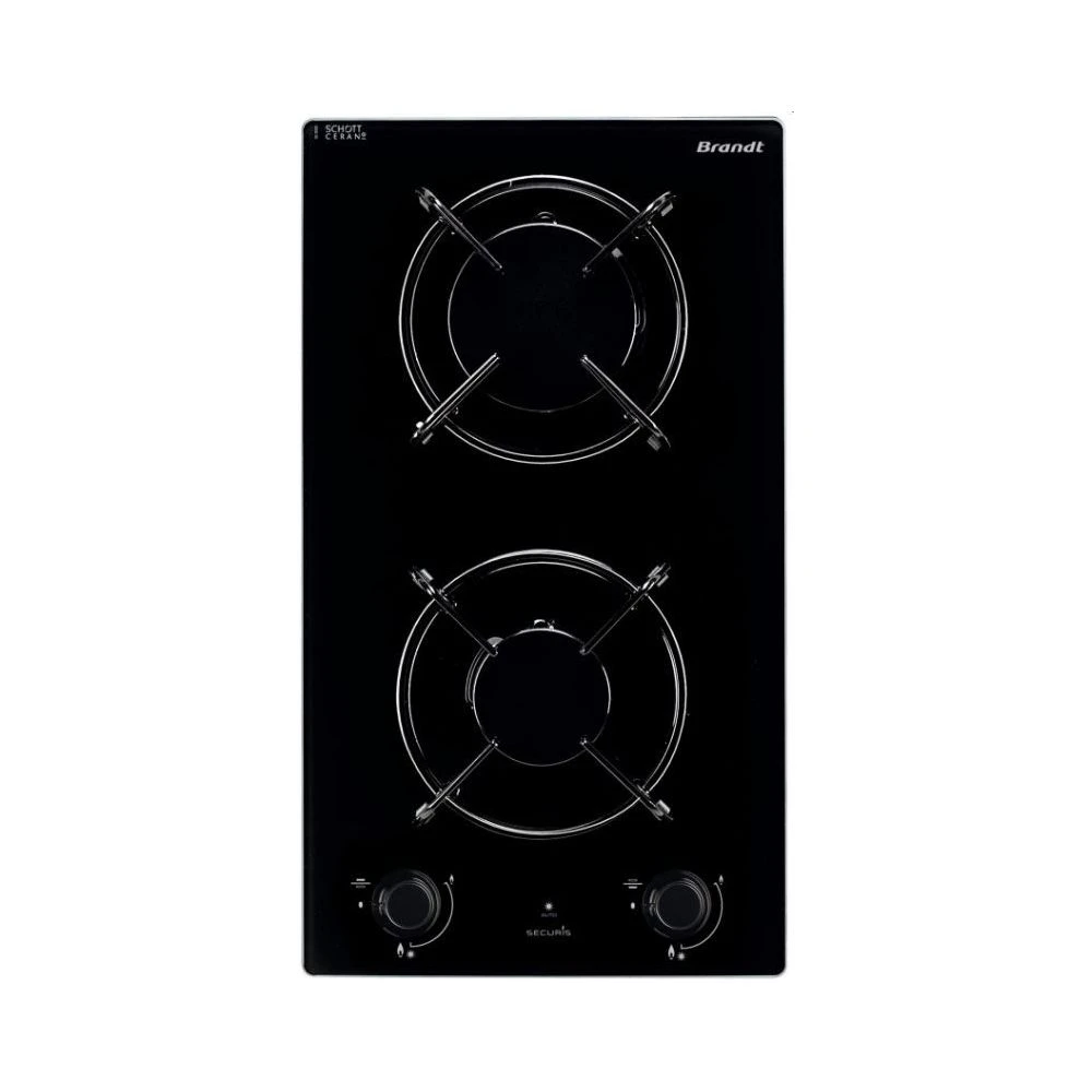 Table Domino Gaz 30cm 4600w Noir - Bpg6210b - BRANDT