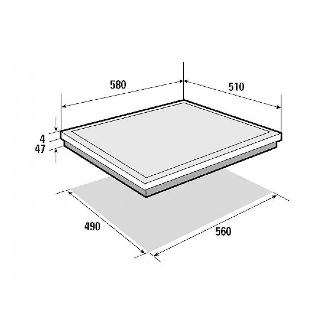Brandt Table De Cuisson Vitrocéramique 60cm 3 Feux 5300w Noir - Bpv6320b - B... – Image 3