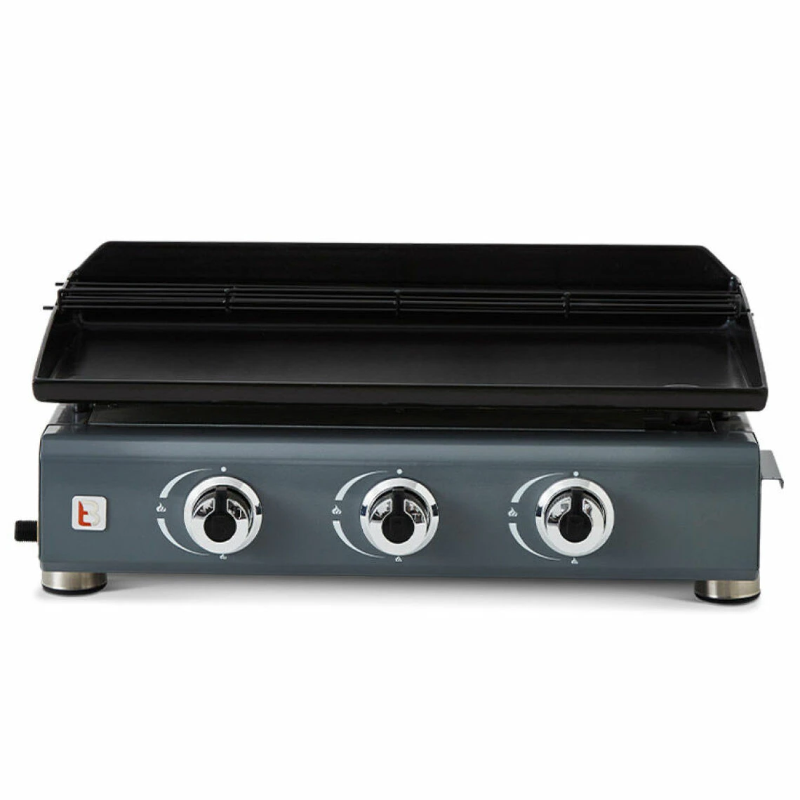 Brasero - Plancha à Gaz Silvia II G 3 Feux Gris Métallisé - Plaque ... – Image 2