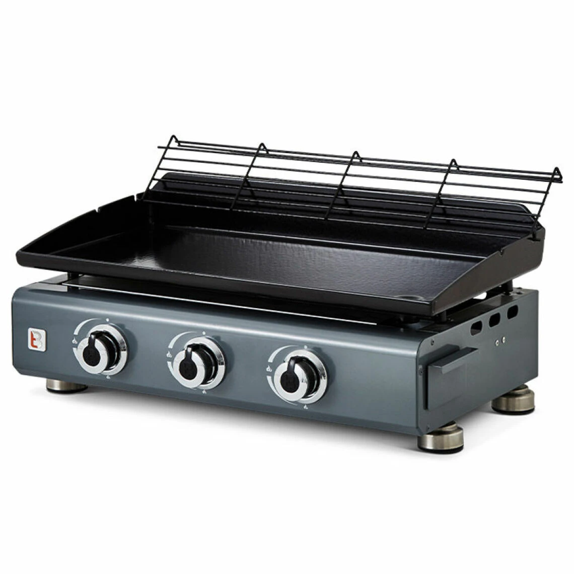 Brasero - Plancha à Gaz Silvia II G 3 Feux Gris Métallisé - Plaque ... – Image 3