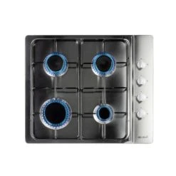 Beldeko BTG4Z-E01IX/B Plaque De Cuisson Fonte Intégré 4 Zones Gaz Encastré ...