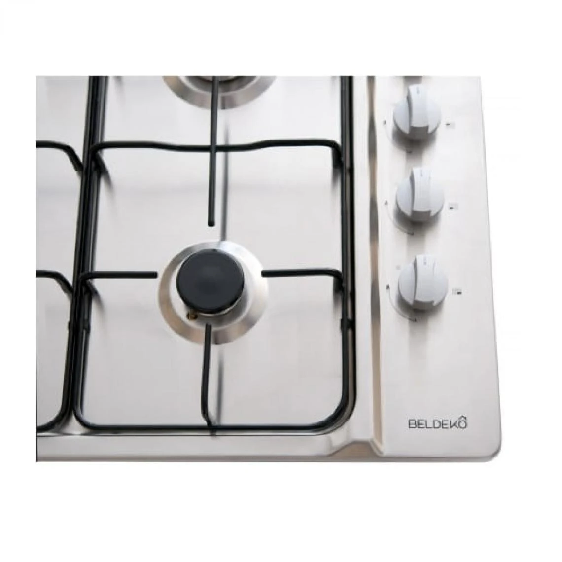 Beldeko BTG4Z-E01IX/B Plaque De Cuisson Fonte Intégré 4 Zones Gaz Encastré ... – Image 5