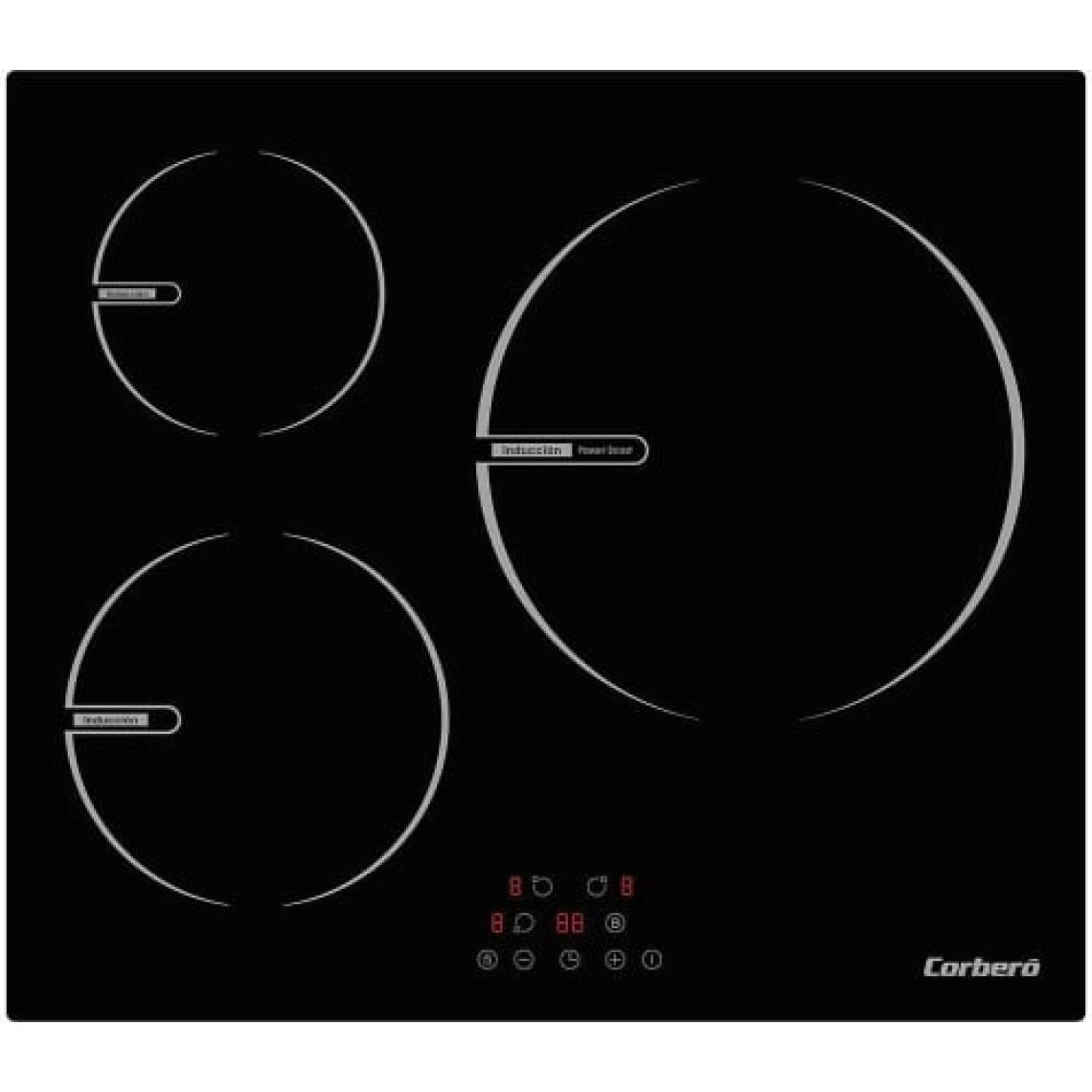 Autrement CCIBR7203 Table De Cuisson Câble Électrique 6200W 3 Foyers Contrôle...