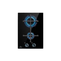 Klarstein CGCH6-Illuminosa-D Table De Cuisson 4000W 220V Alimenté Au Gaz 2 Foye...