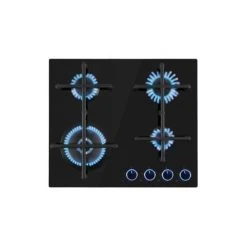 Klarstein CGCH6-Illuminosa-D Table De Cuisson 400W 220V Alimenté Au Gaz 4 Foyer...