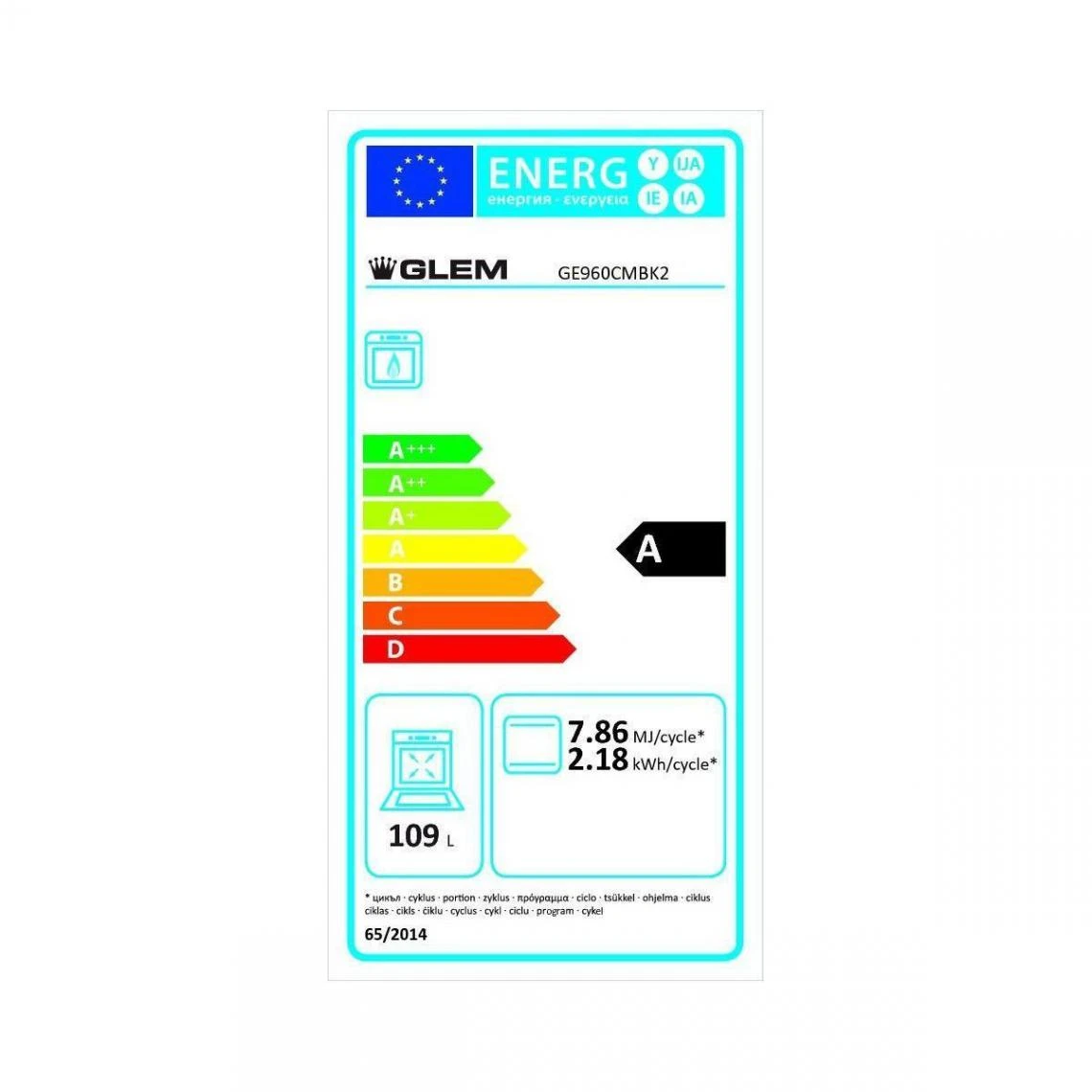 Piano De Cuisson GLEM GE960CMBK2 – Image 2