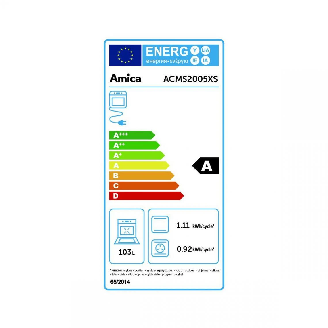 Piano De Cuisson Gaz 103l 5 Feux Inox - Acms2005xs - AMICA – Image 5