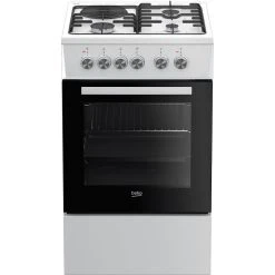 Cuisinière Mixte 60l 4 Foyers Blanc - Fss53000dw - BEKO
