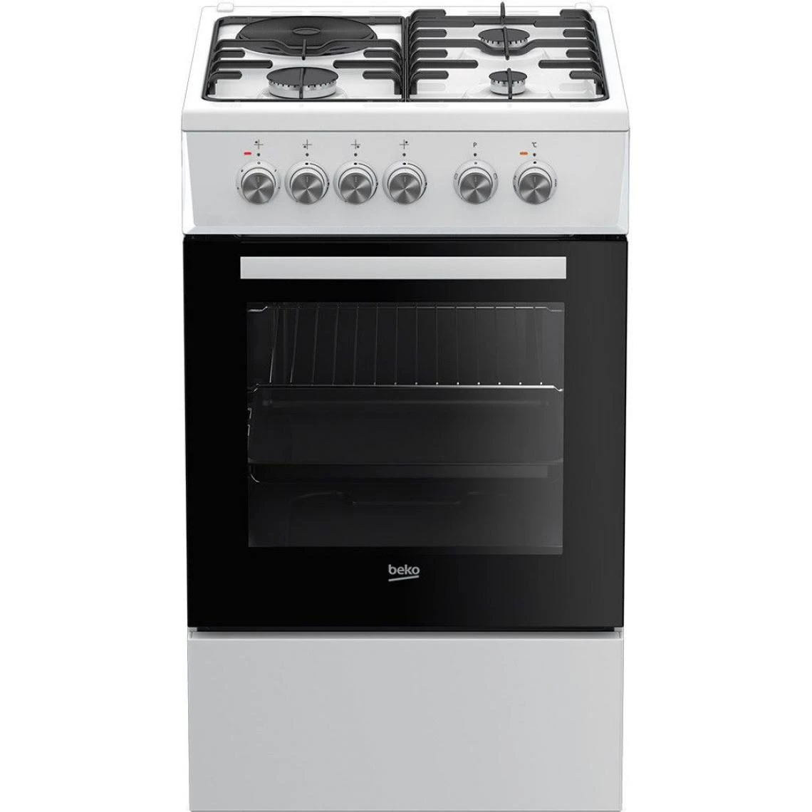 Cuisinière Mixte 60l 4 Foyers Blanc - Fss53000dw - BEKO