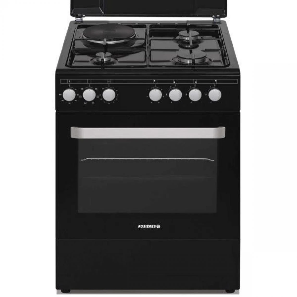 Cuisinière Mixte A 60l 4 Feux Noir - Rme660cmb/e - ROSIERES