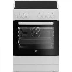 Cuisinière Vitrocéramique BEKO CUV6710B 4 Foyers 60 Cm Blanc