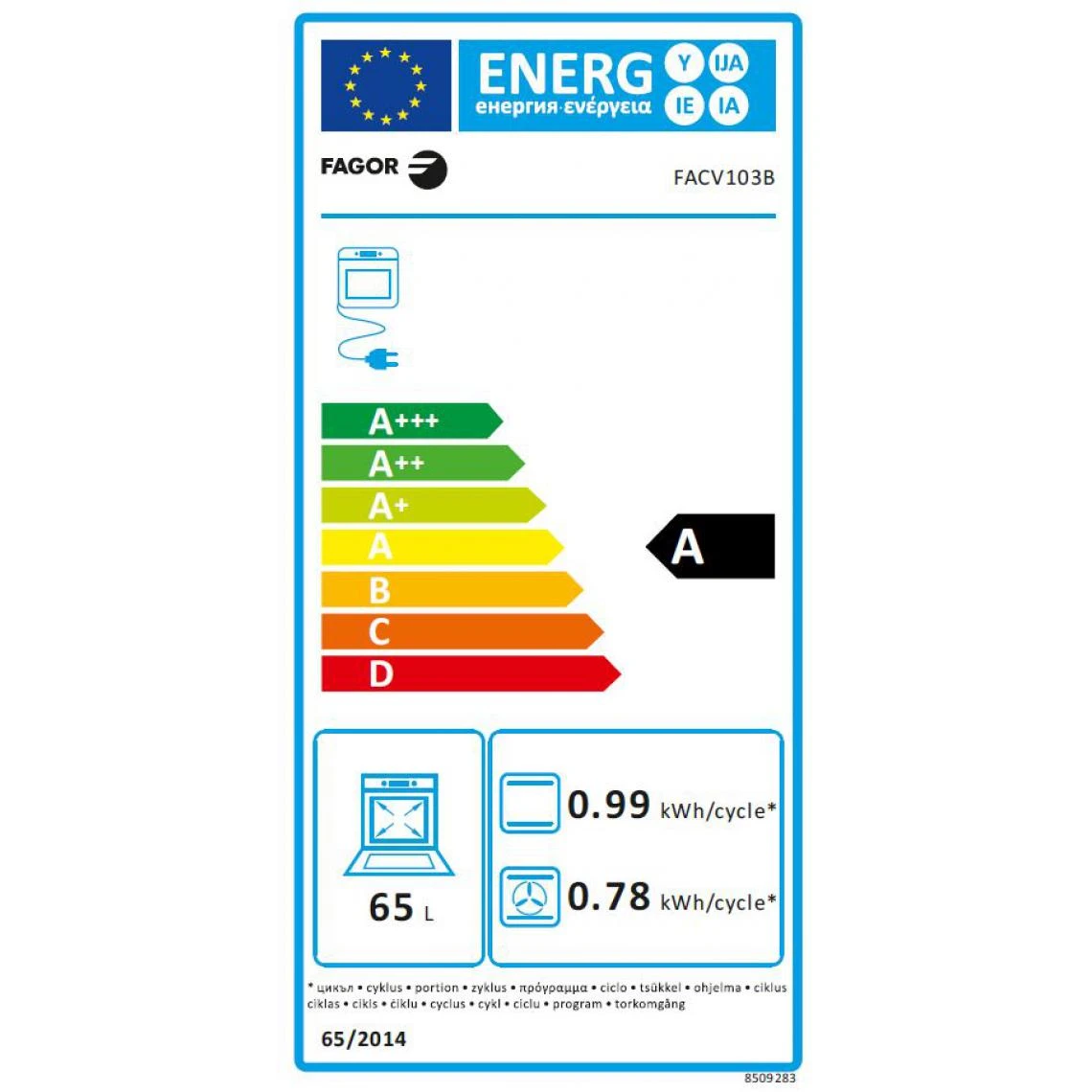 Cuisinière Vitrocéramique 65l 4 Feux Blanc - Facv103b - FAGOR – Image 2