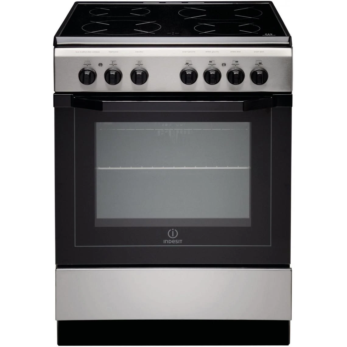 Cuisinière Vitrocéramique 59l 4 Feux Inox - I6v6c1axfr - INDESIT
