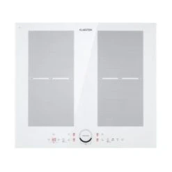 Klarstein Delicatessa 60 Table De Cuisson 7000W 4 Foyers Verre Céramique Blanc