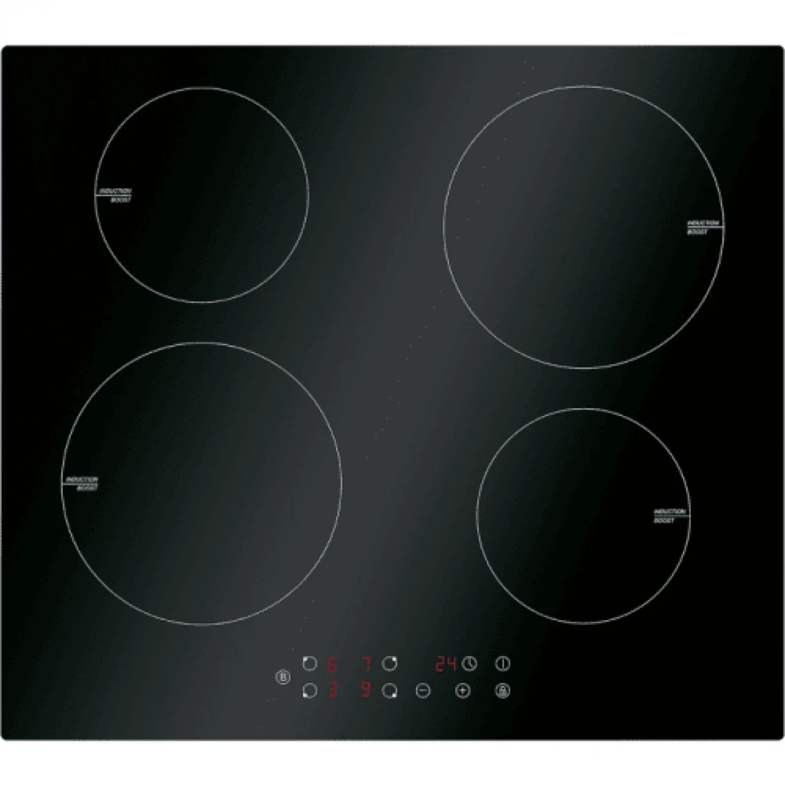 Bomann EBKI 961 Plaque Induction Commande Tactile 60 Cm 2000 W 4 Foyers Verre...