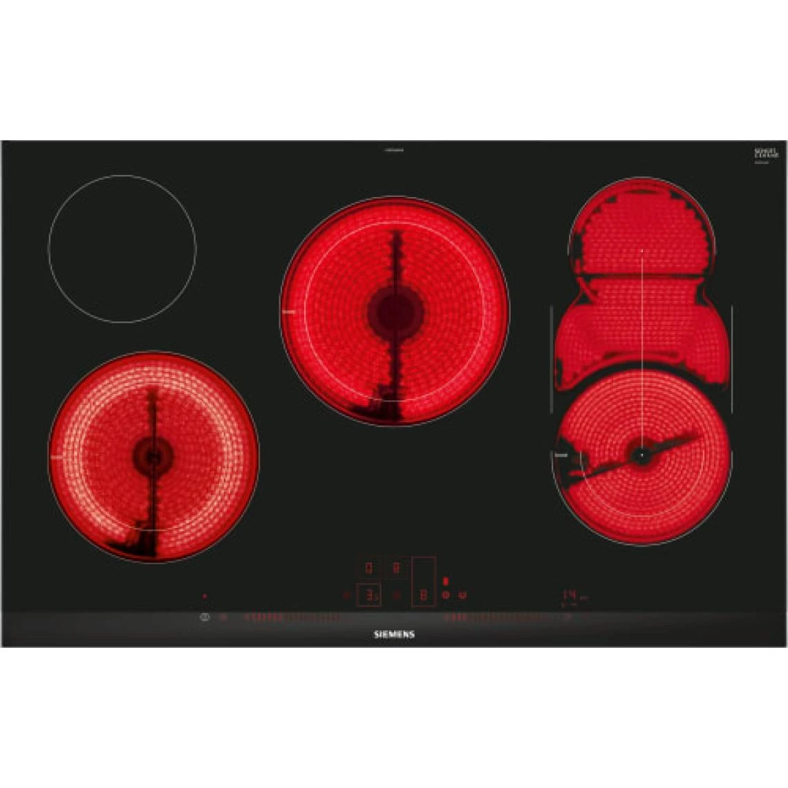 Siemens ET875LMP1D Table De Cuisson 4600W 5 Foyers Fonction Boost Céramique N...