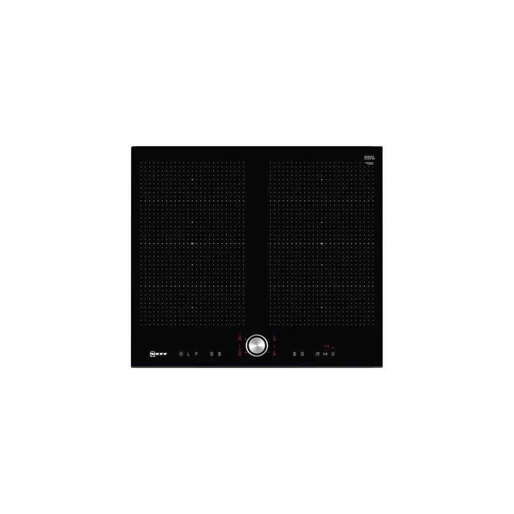 NEFF Table De Cuisson à Induction 60cm 4 Feux 7400w Flexinduction Noir/ino...