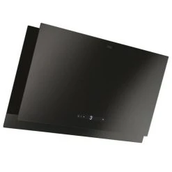 Hotte Décorative Inclinée 90cm 730m3/h Verre Noir - 551823 - FRANKE