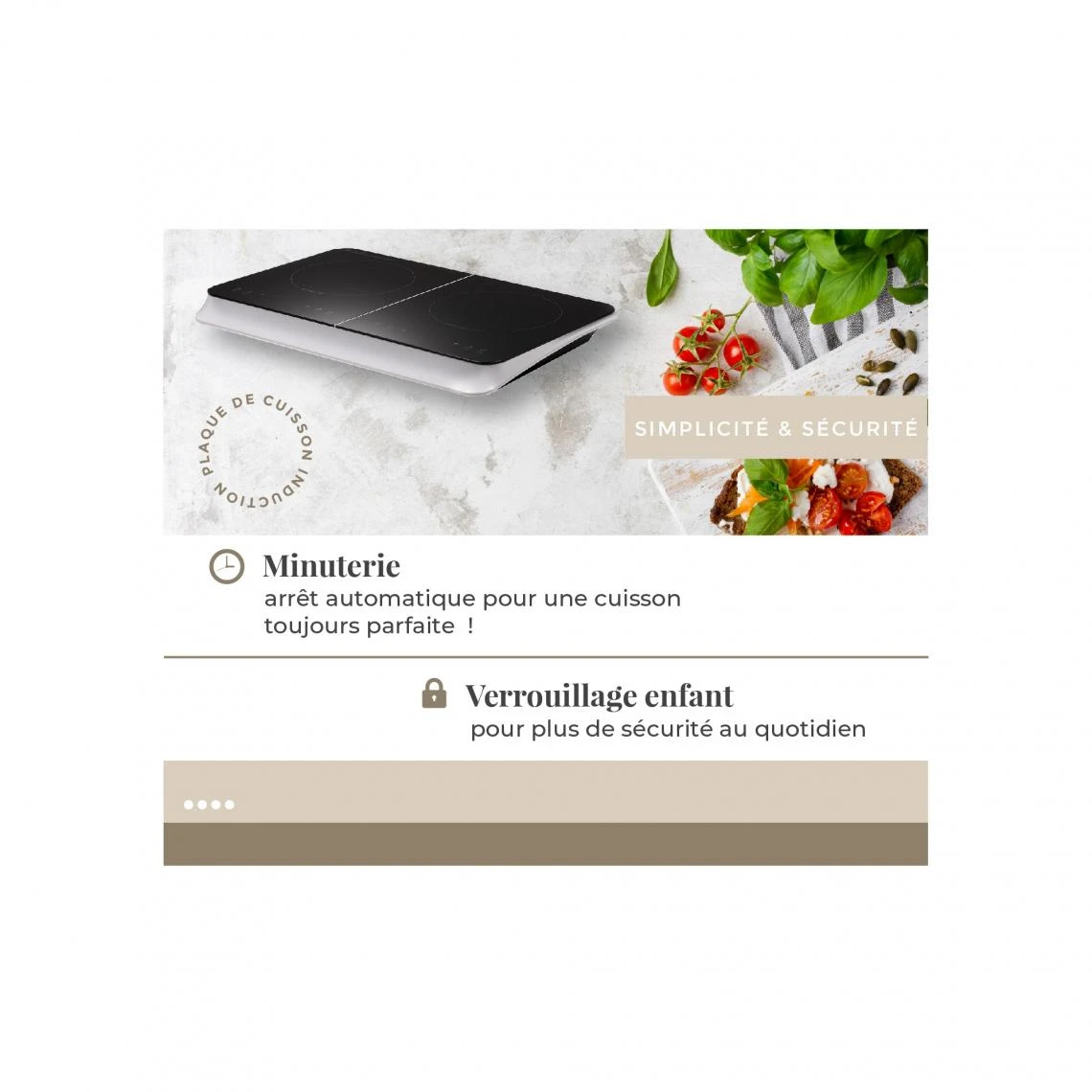 Beldeko FS-IRC102 Plaque Induction 3500 W 2 Foyers 10 Niveaux De Puissance Ver... – Image 5