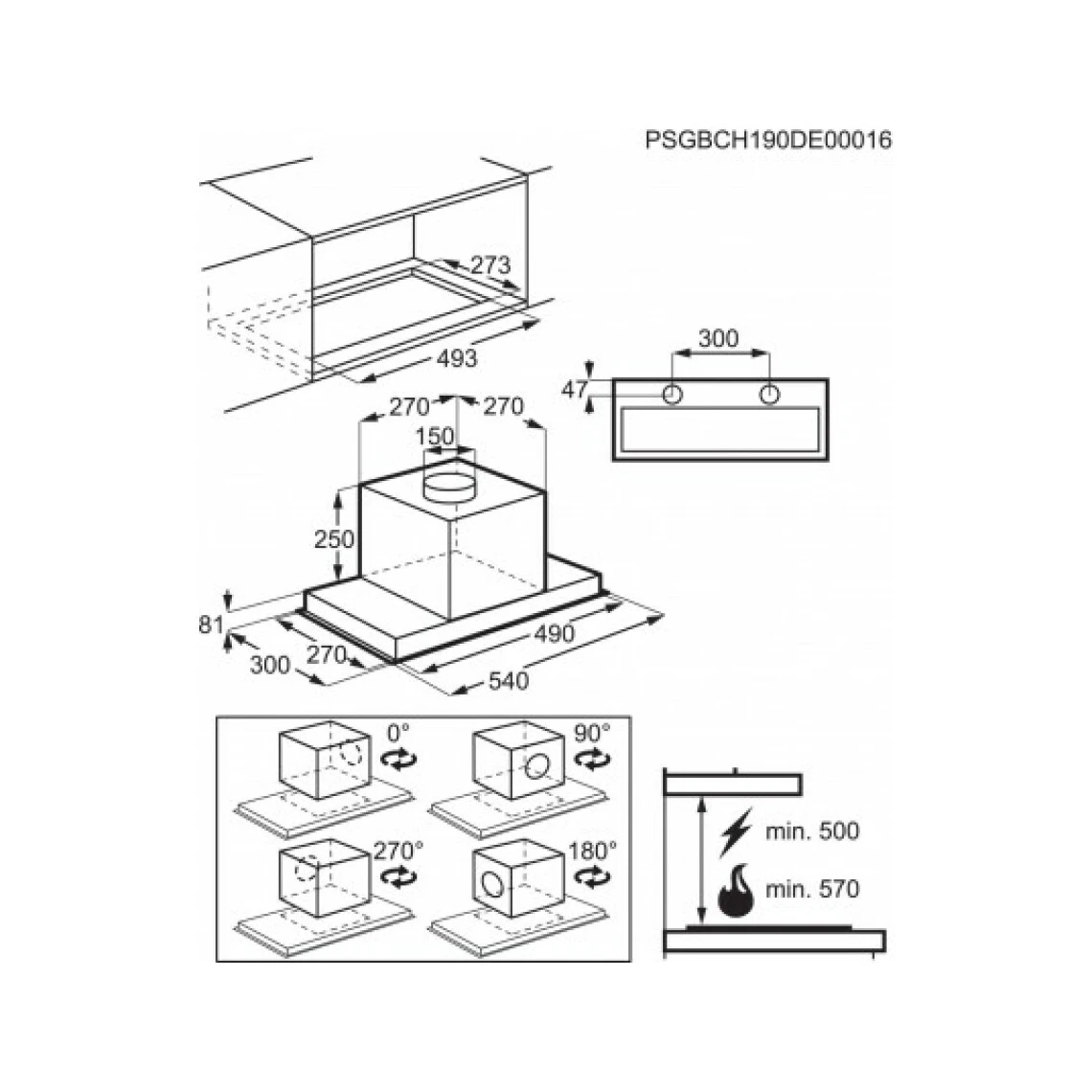 Electrolux Groupe Filtrant LFG516X Série 700, Largeur 54 Cm, 450m3/h – Image 5