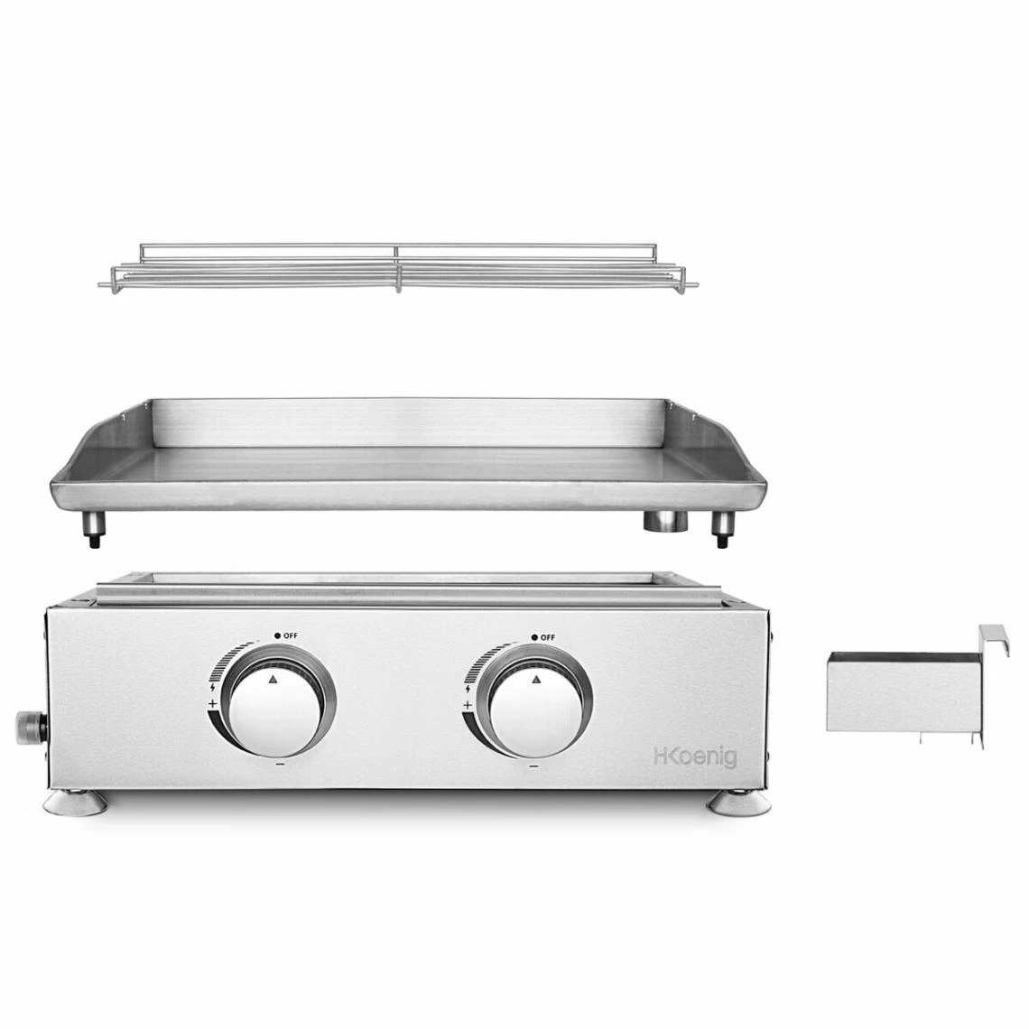 HKOENIG PLX820 - Plancha à Gaz 2 Feux – Image 4