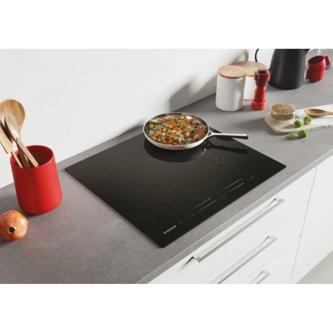 Hoover H-HOB 500 INDUCTION HTPSJ644MCWIFI Noir Intégré (placement) 5...