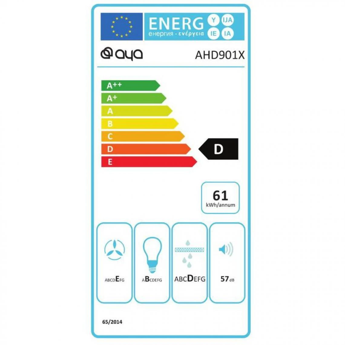 Hotte Décorative AYA AHD901XLED 90cm Inox – Image 4