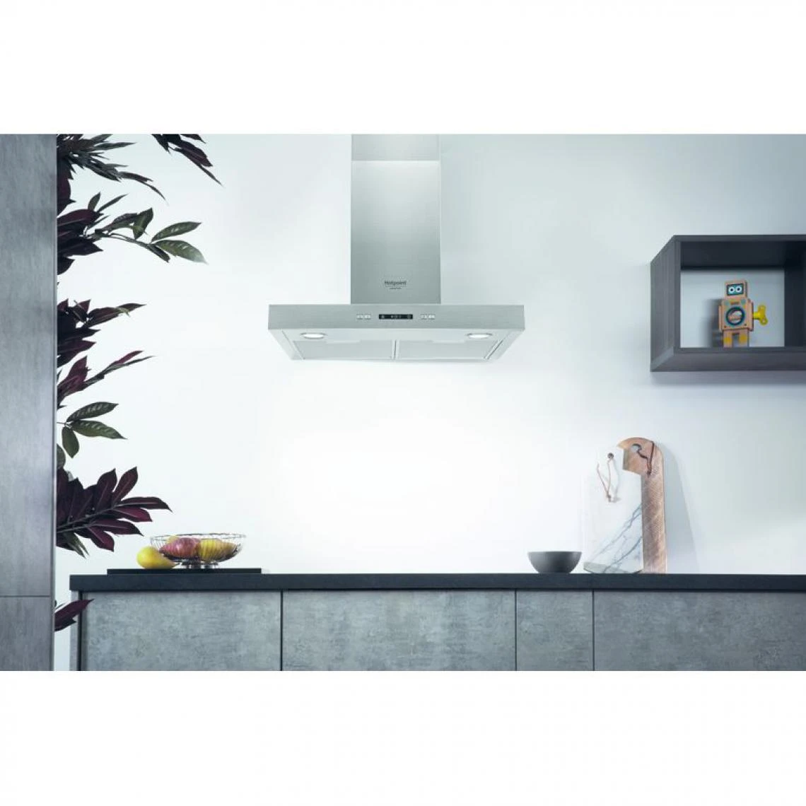 Hotte Décoration HOTPOINT HHBS6.7FLLX 60 Cm – Image 2